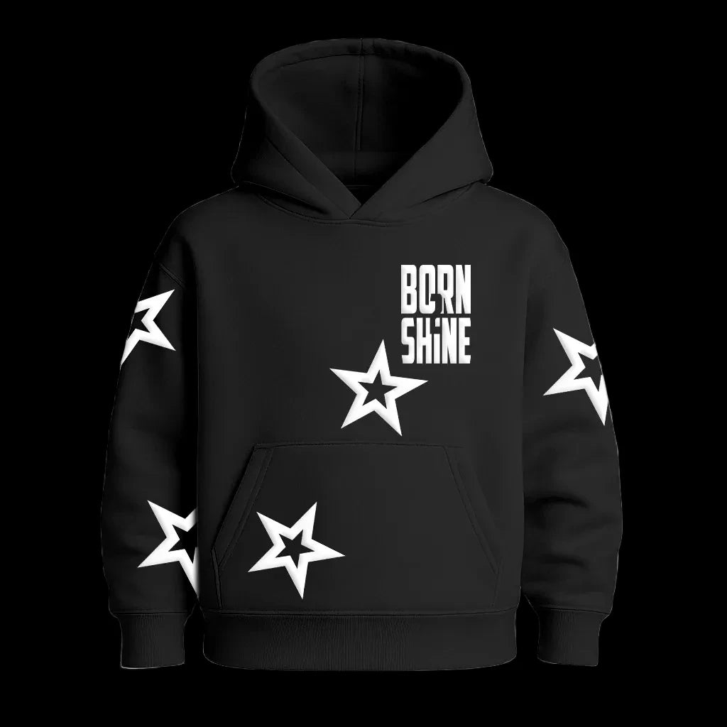 Star Hoodie Black